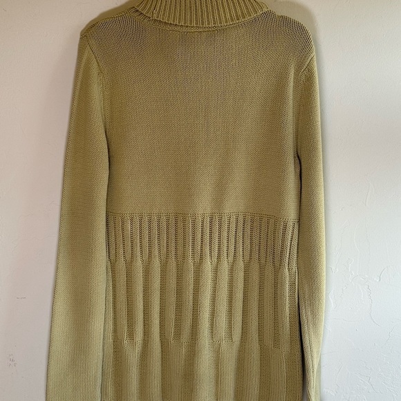 Axcess by Liz Claiborne Chartreuse Green Soft Cozy Turtleneck Sweater Sz M - Picture 8 of 13